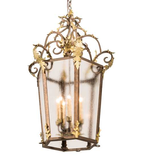 8 Light 25" Wide Taper Candle Pendant