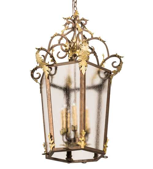 8 Light 25" Wide Taper Candle Pendant