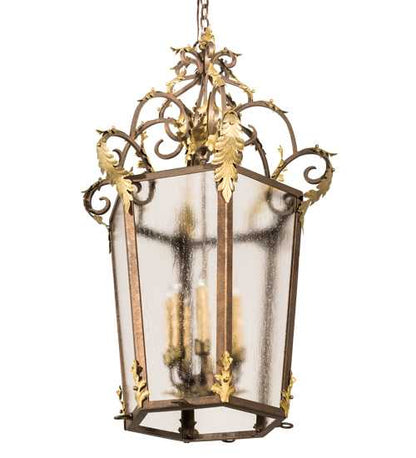 8 Light 25" Wide Taper Candle Pendant