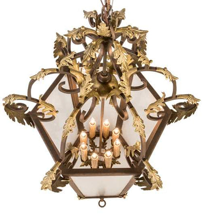 8 Light 25" Wide Taper Candle Pendant