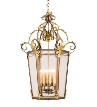 8 Light 25" Wide Taper Candle Pendant