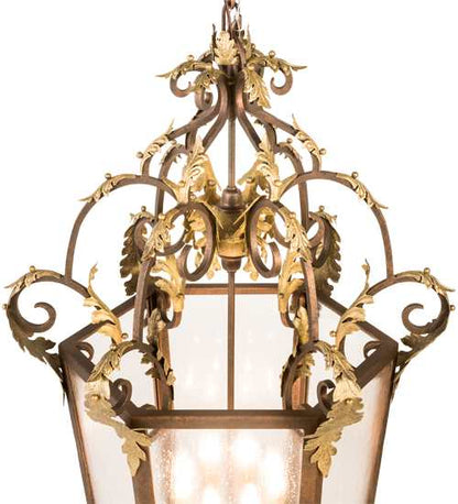 8 Light 25" Wide Taper Candle Pendant