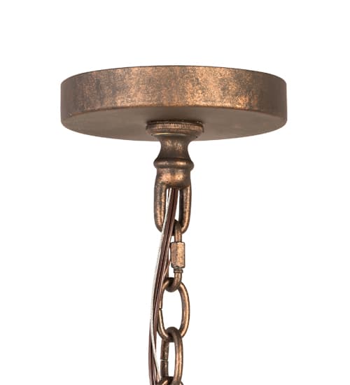 8 Light 25" Wide Taper Candle Pendant