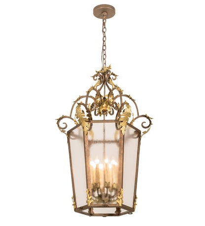 8 Light 25" Wide Taper Candle Pendant