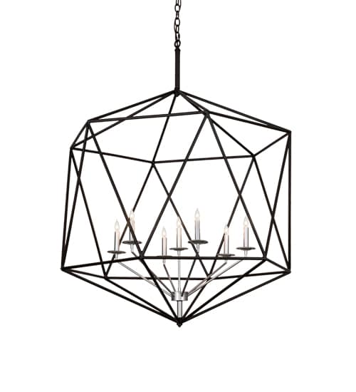 7 Light 42" Wide Taper Candle Pendant