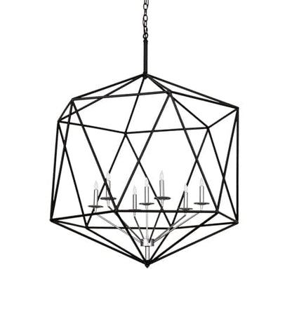 7 Light 42" Wide Taper Candle Pendant