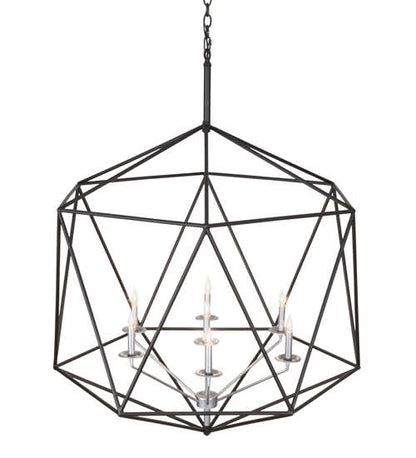 7 Light 42" Wide Taper Candle Pendant