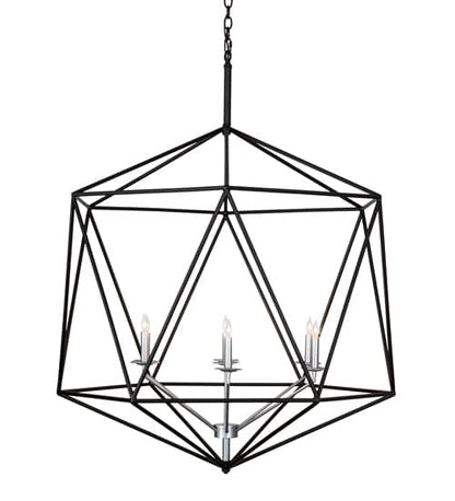 7 Light 42" Wide Taper Candle Pendant