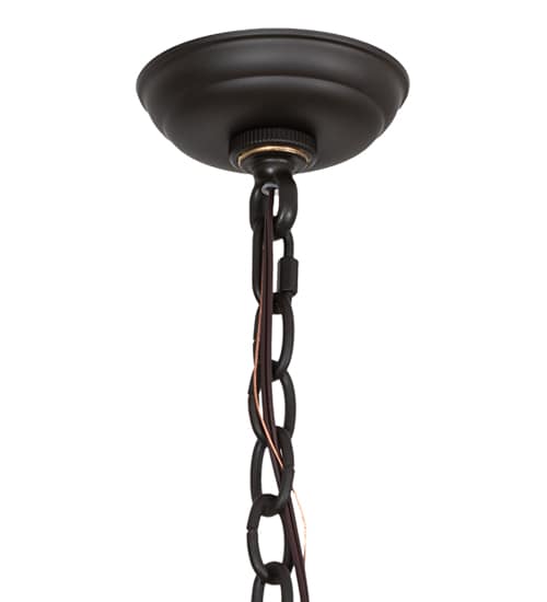 7 Light 42" Wide Taper Candle Pendant