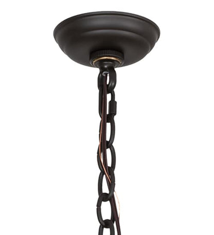7 Light 42" Wide Taper Candle Pendant