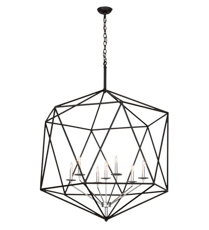 7 Light 42" Wide Taper Candle Pendant
