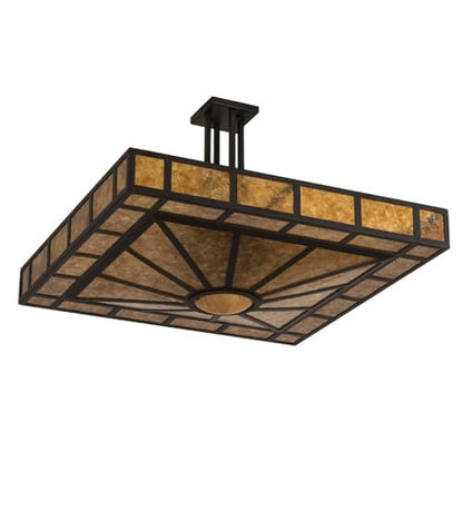 Mission Prime 4 Light 43" Wide Semi-Flush Square Ceiling Fixture
