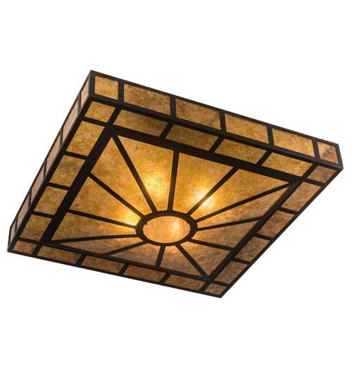 Mission Prime 4 Light 43" Wide Semi-Flush Square Ceiling Fixture