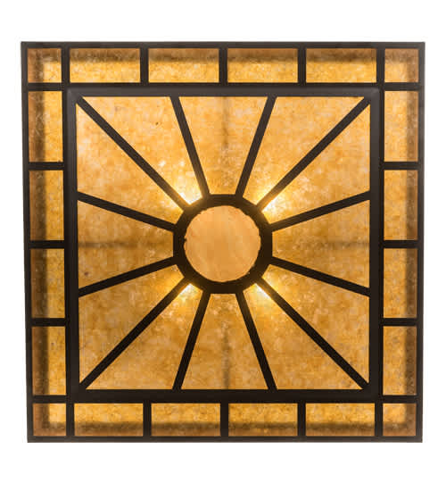 Mission Prime 4 Light 43" Wide Semi-Flush Square Ceiling Fixture