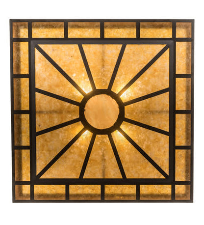 Mission Prime 4 Light 43" Wide Semi-Flush Square Ceiling Fixture
