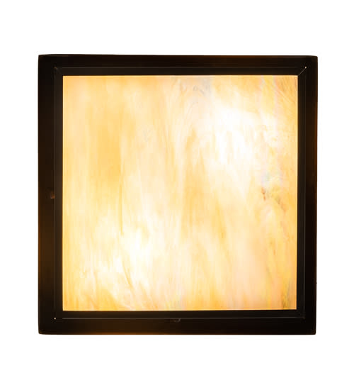 Hyde Park "T" Mission 2 Light 25" Wide Semi-Flush Square Ceiling Fixture