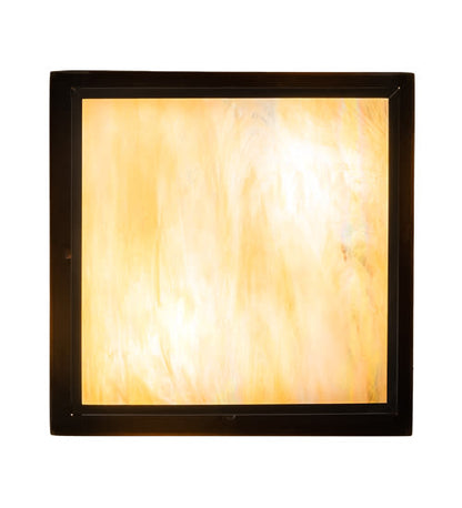 Hyde Park "T" Mission 2 Light 25" Wide Semi-Flush Square Ceiling Fixture