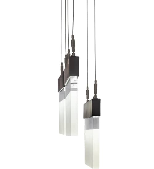 3 Light 8" Wide Multi Light Pendant