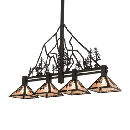 Meyda Tiffany 4 Light 60" Wide Linear Pendant