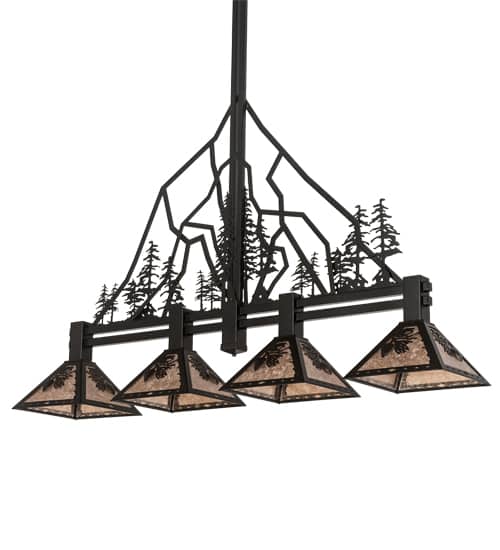 4 Light 60" Wide Linear Pendant