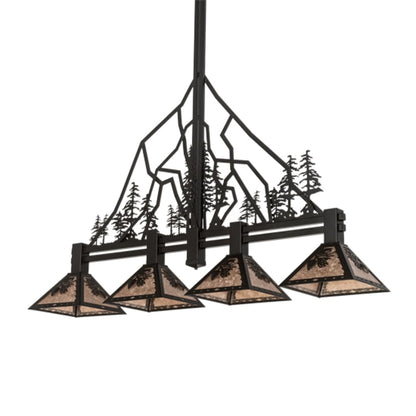 Meyda Tiffany 4 Light 60" Wide Linear Pendant