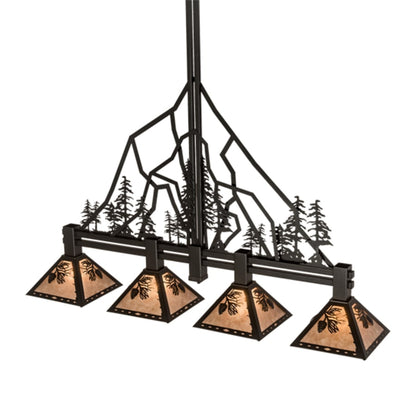 Meyda Tiffany 4 Light 60" Wide Linear Pendant