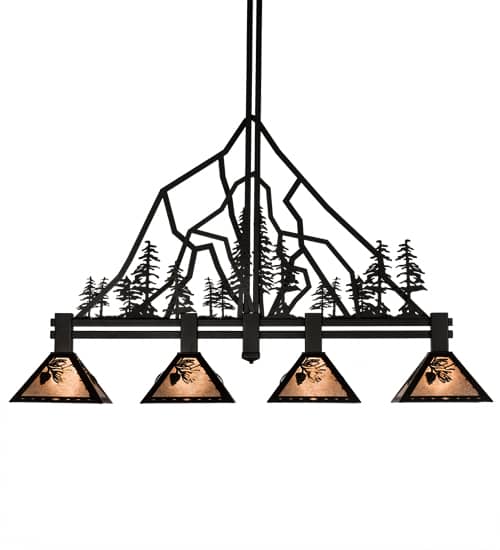 4 Light 60" Wide Linear Pendant