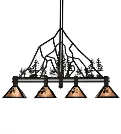 4 Light 60" Wide Linear Pendant