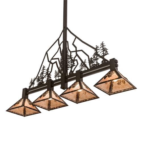 4 Light 60" Wide Linear Pendant