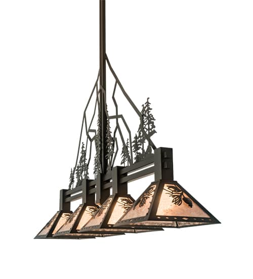 4 Light 60" Wide Linear Pendant