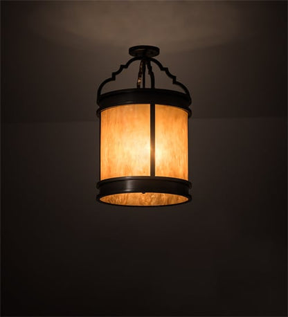 Wyant 4 Light 15" Wide Semi-Flush Ceiling Fixture - Timeless Bronze Finish