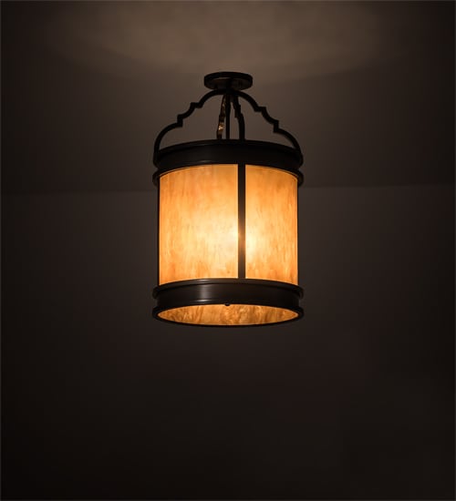 Wyant 4 Light 15" Wide Semi-Flush Ceiling Fixture - Timeless Bronze Finish