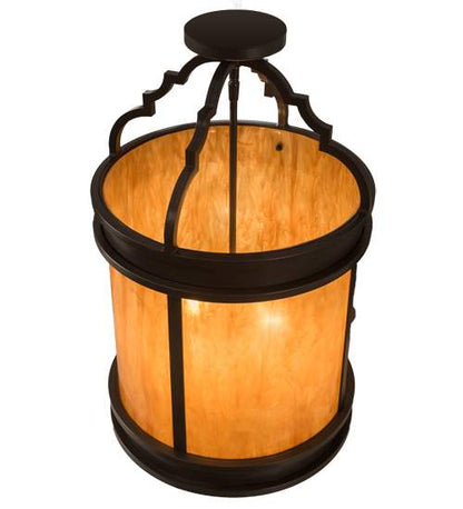 Wyant 4 Light 15" Wide Semi-Flush Ceiling Fixture - Timeless Bronze Finish