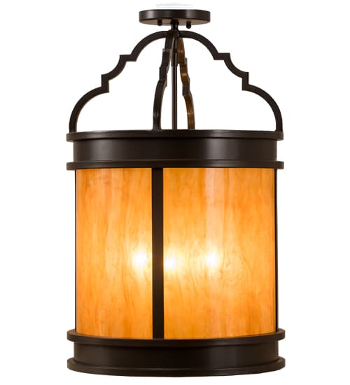 Wyant 4 Light 15" Wide Semi-Flush Ceiling Fixture - Timeless Bronze Finish