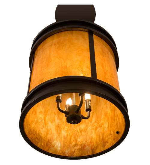 Wyant 4 Light 15" Wide Semi-Flush Ceiling Fixture - Timeless Bronze Finish