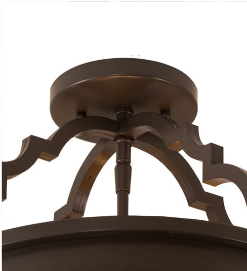 Wyant 4 Light 15" Wide Semi-Flush Ceiling Fixture - Timeless Bronze Finish