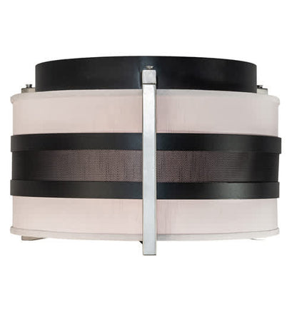 Nathan 3 Light 24" Wide Semi-Flush Drum Ceiling Fixture
