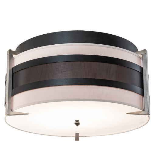 Nathan 6 Light 36" Wide Semi-Flush Drum Ceiling Fixture
