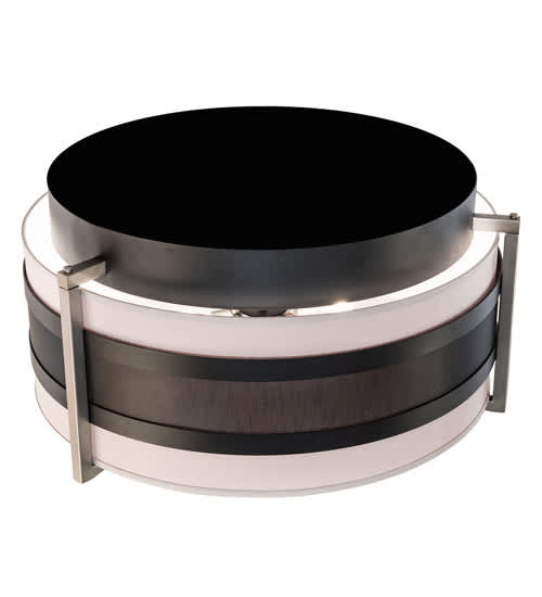 Nathan 6 Light 36" Wide Semi-Flush Drum Ceiling Fixture