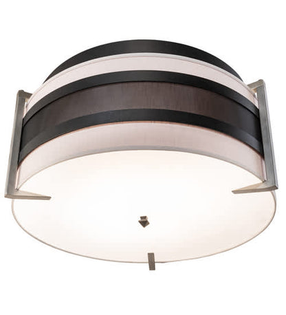 Nathan 6 Light 36" Wide Semi-Flush Drum Ceiling Fixture