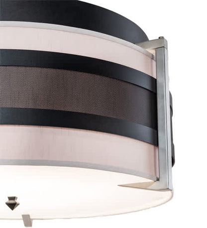 Nathan 6 Light 36" Wide Semi-Flush Drum Ceiling Fixture