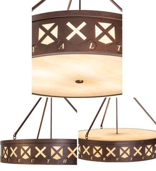 6 Light 30" Wide Pendant