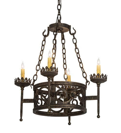 Majella 4 Light 24" Wide Taper Candle Style Chandelier