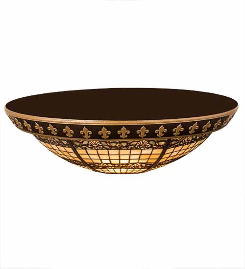 Shell and Ribbon 4 Light 28" Wide Semi-Flush Bowl Ceiling Fixture