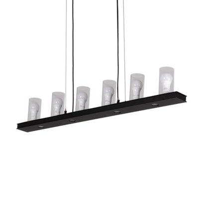 Meyda Tiffany 6 Light 44" Wide Pillar Candle Linear Pendant