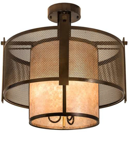 Cilindro 3 Light 30" Wide Semi-Flush Ceiling Fixture