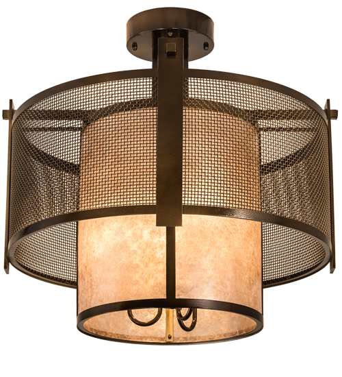 Cilindro 3 Light 30" Wide Semi-Flush Ceiling Fixture