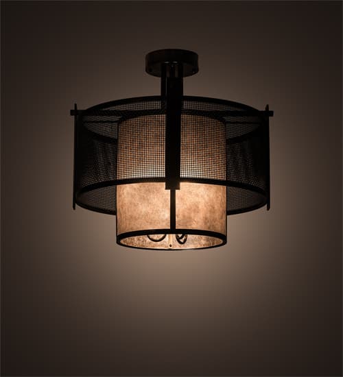 Cilindro 3 Light 30" Wide Semi-Flush Ceiling Fixture
