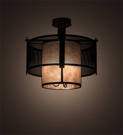 Cilindro 3 Light 30" Wide Semi-Flush Ceiling Fixture