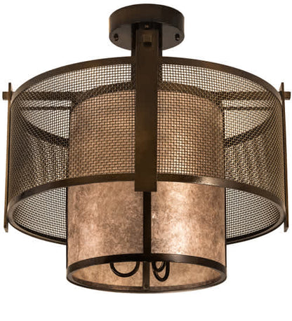 Cilindro 3 Light 30" Wide Semi-Flush Ceiling Fixture